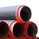 API Certified Round Steel Pipe for Chilled Water Gas Oil Project Thermal Insulation Polyurethane Foam HDPE Jacket ERW Technique