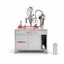 Factory Semi Automatic Aerosol Filling Machine 3 in 1 Aluminium Can Plastic Piston Gas Spray Paint Pneumatic High Productivity