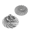 Inconel 625 713c Power Generation Titanium Alloy Turbocharger Turbine Billet Compressor Wheel 70mm Turbine Wheel Blade