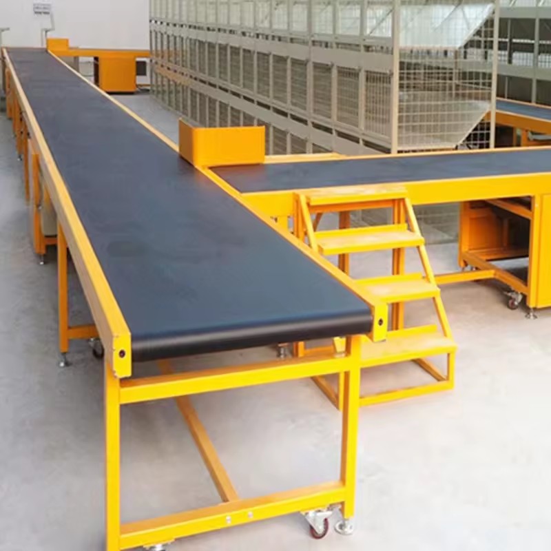 Electric Loading Belt Conveyor with Oil Resistant Rubber Conveyor Belt for Coal Handling PVC Production
