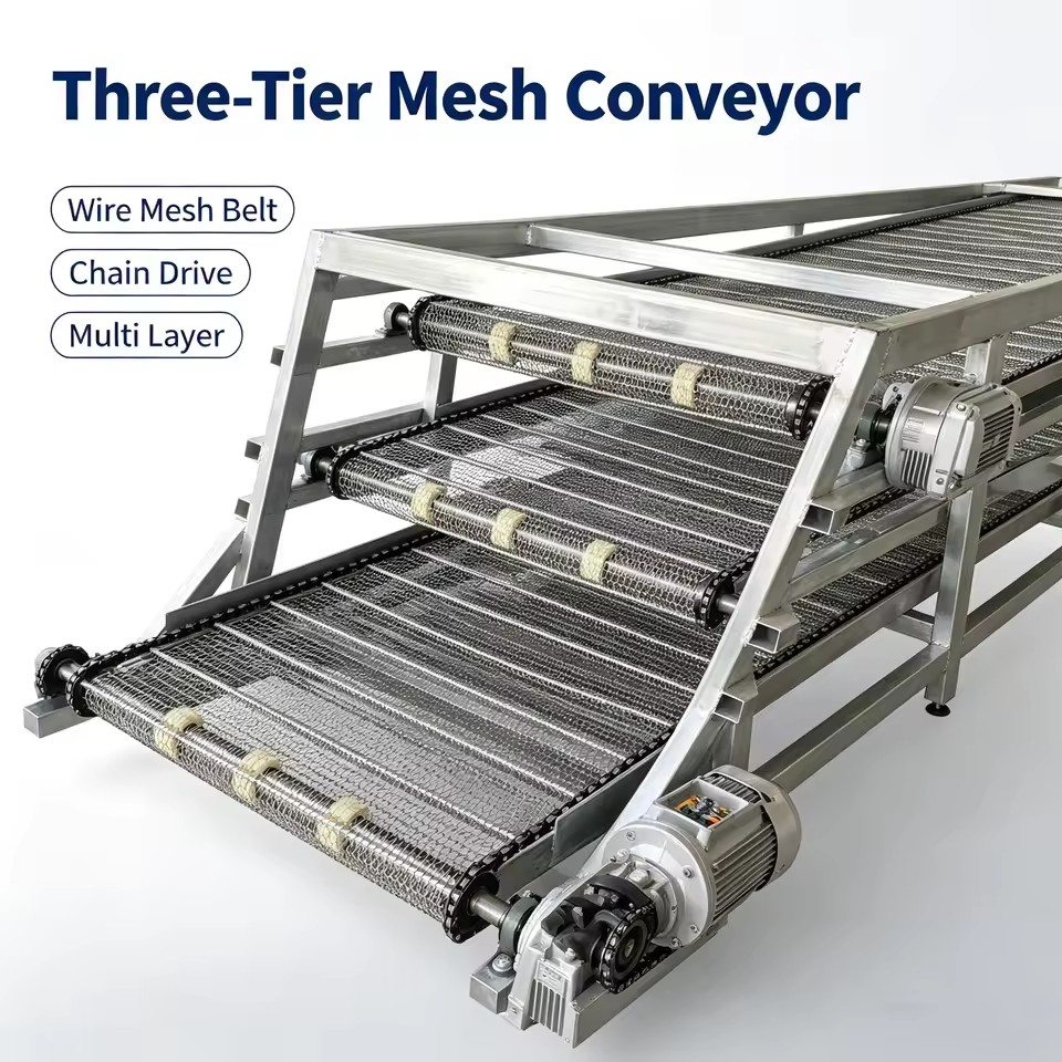 Customizable Industrial Conveyor Low Vibration Transport Equipment For Indoor Production Workshop