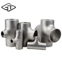 Carbon Steel and Stainless Steel 304 316l Pipe Fittings Din2615 Butt Welded Seamless Straight Equal Cross Tee for Industry