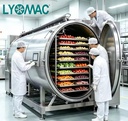 LMF-60-Industrial LMF Radiation Freeze Drying Machine Overhead Rail Transport System for Food Mass Production