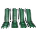 High Quality Durable Electric Adjustable Industrial Belt Conveyor System with Rubber Bearing and Steel Roller Components