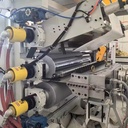 Energy Saving PVC Stone Plastic Composite Sheet Extruder Line with Online UV Coating