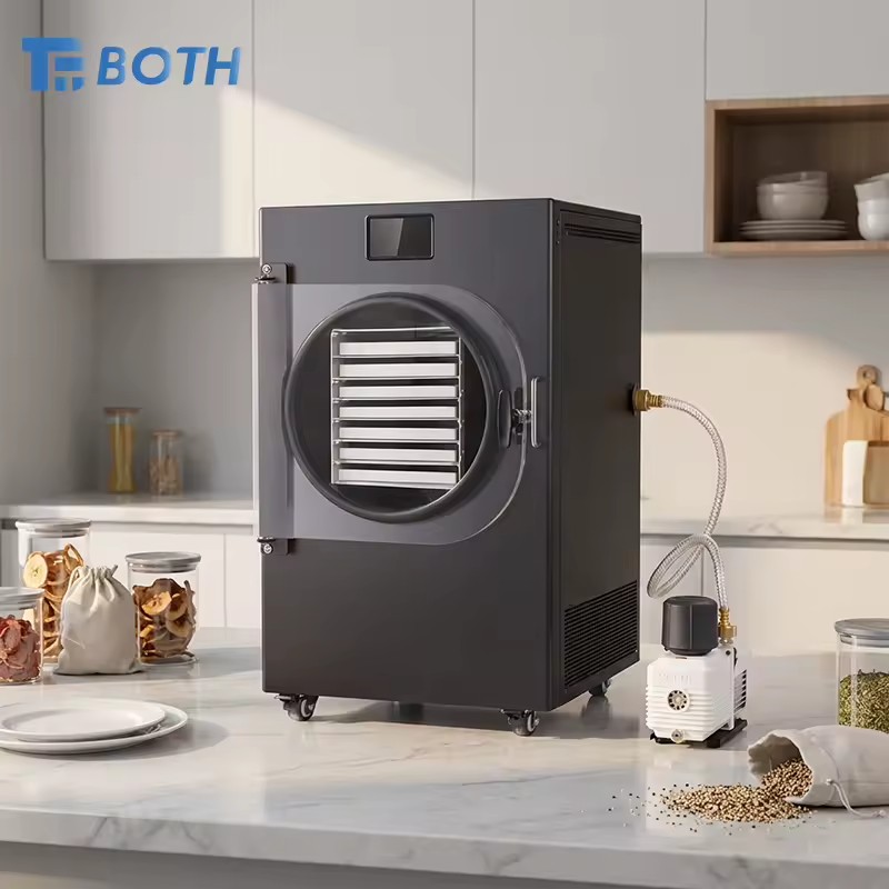 YFD-20 3200W Industrial Food Freeze Drying Equipment Stainless Steel 20kg Batch Lyophilizer for Commercial Use