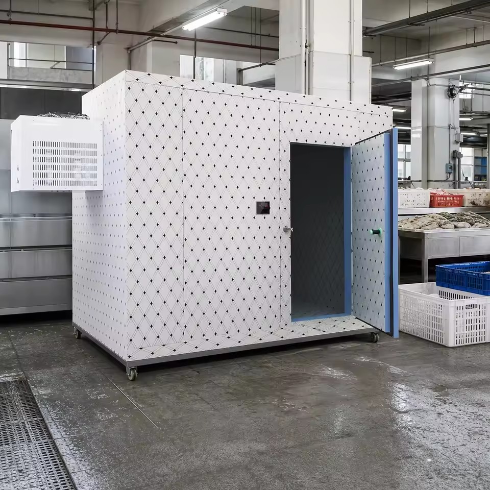Custom-Made HCFC Brand Cold Storages Refrigeration Facilities Solar Option Engine Meat Fish Vegetables Easy Operate