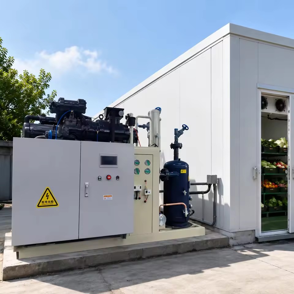 High Capacity Screw Refrigeration Unit for Large Warehouse Cooling Frozen Products and Commercial Refrigeration
