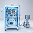 Automatic Vertical Double Pump Filling Packaging Equipment for Ketchup Honey Paste Liquid Small Sachet Bag Packaging Machine