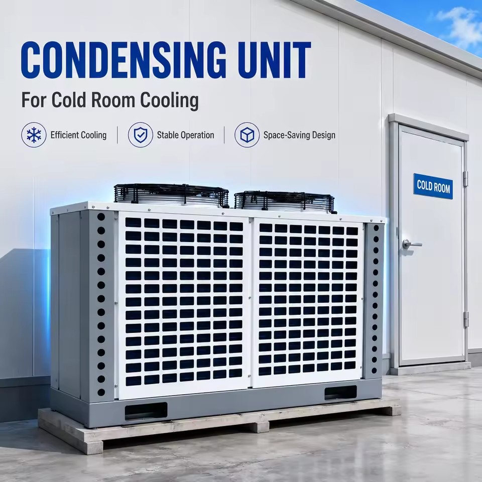 Reliable Scroll Compressor Condensing Equipment for Food Industry Cold Room and Temperature Management
