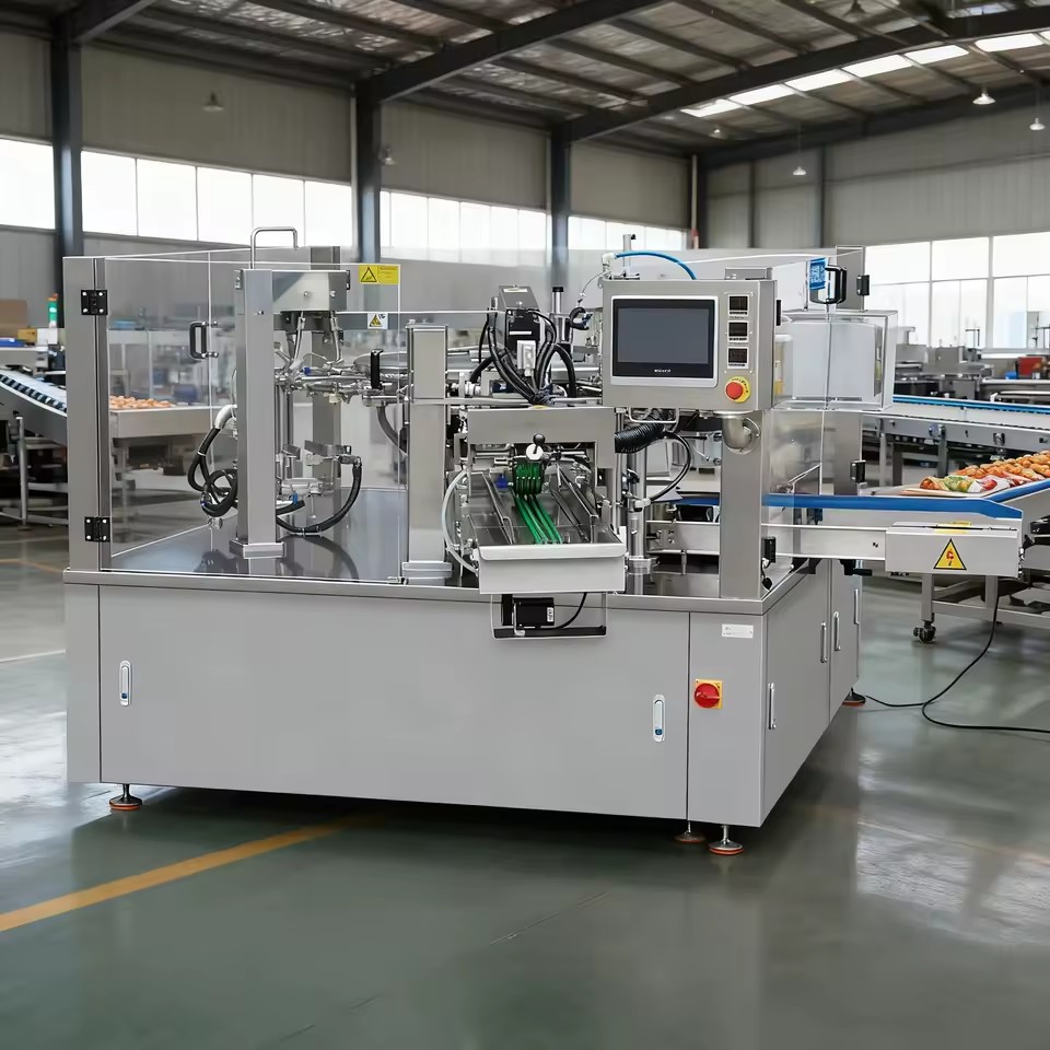 Automatic Doypack Almond Nuts Pouch Packing Machine Filling System Machines De Remplissage Packaging Equipment