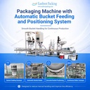 Continuous Roller Conveyor 20L Bucket Filling Capping Machine with Feeding Positioning System for Pail Production Line