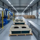 High Efficiency Ceiling Air Cooler Dual Outlet Cooling Device for Manufacturing Facility Climate Control