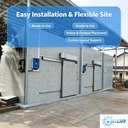 Multifunctional Cold Freezer Room Custom Temp Size for Fruit Vegetable Meat Seafood Commercial Preservation