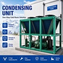 High Performance Cooling Unit 380V 50Hz for Large Warehouse Refrigeration Frozen Goods and Food Industry