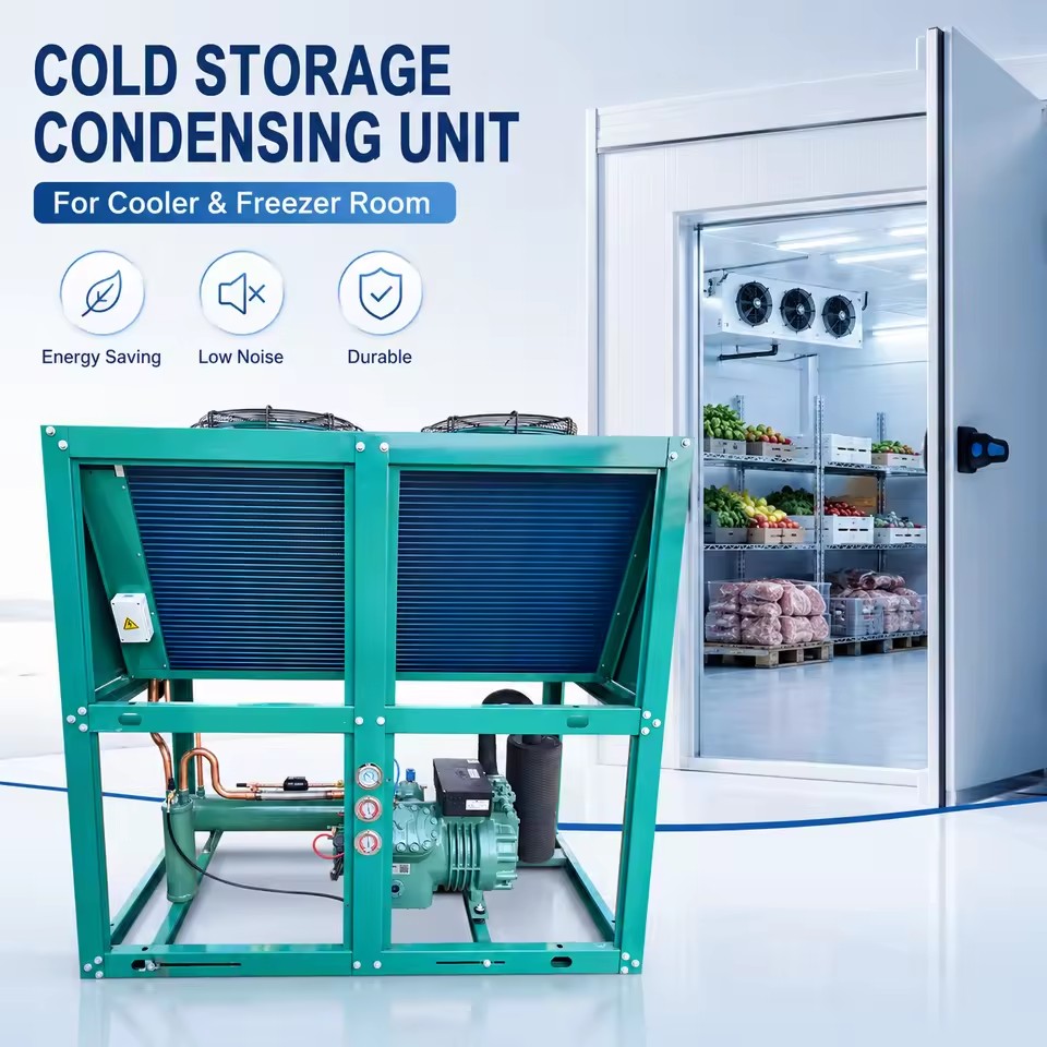 15HP 25HP Commercial Refrigeration Unit 220V 50Hz for Fresh Food Storage Vegetable Room and Cold Rooms