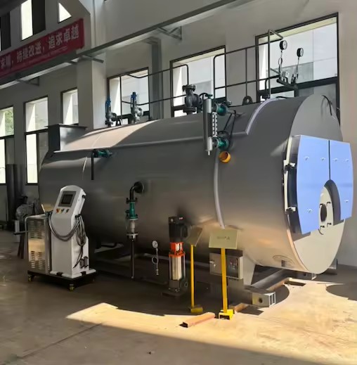 1000Kg/hr Hot-Sale Industrial Automatic Horizontal Fire Tube WNS Low Pressure Oil-Gas Steam Boiler | Multi-Purpose Chemical