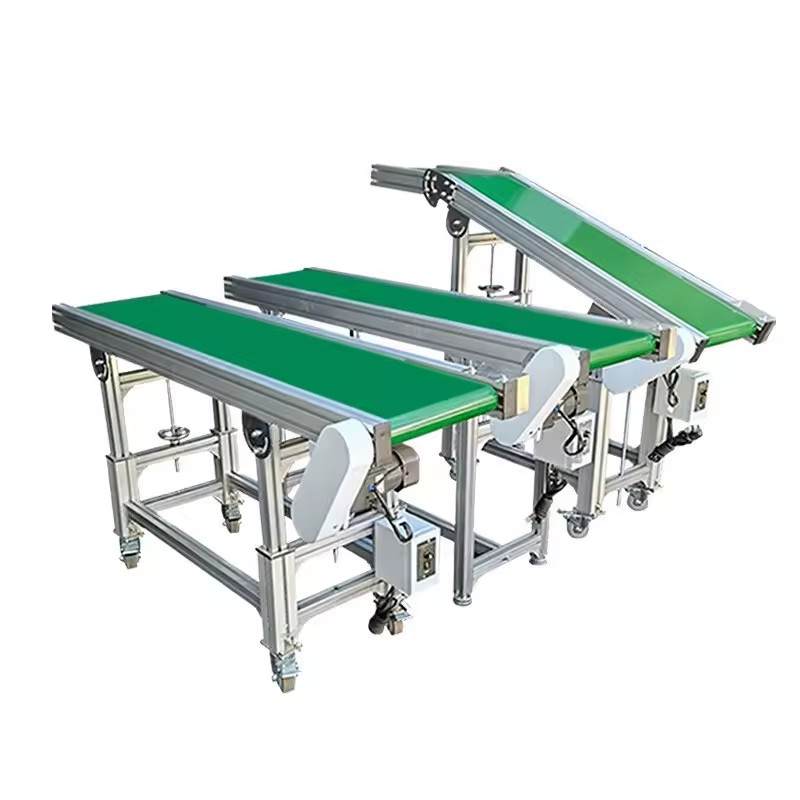 Electric Aluminium PVC Belt Conveyor with Bearing for Automation and Food Grade Material Handling Solutions