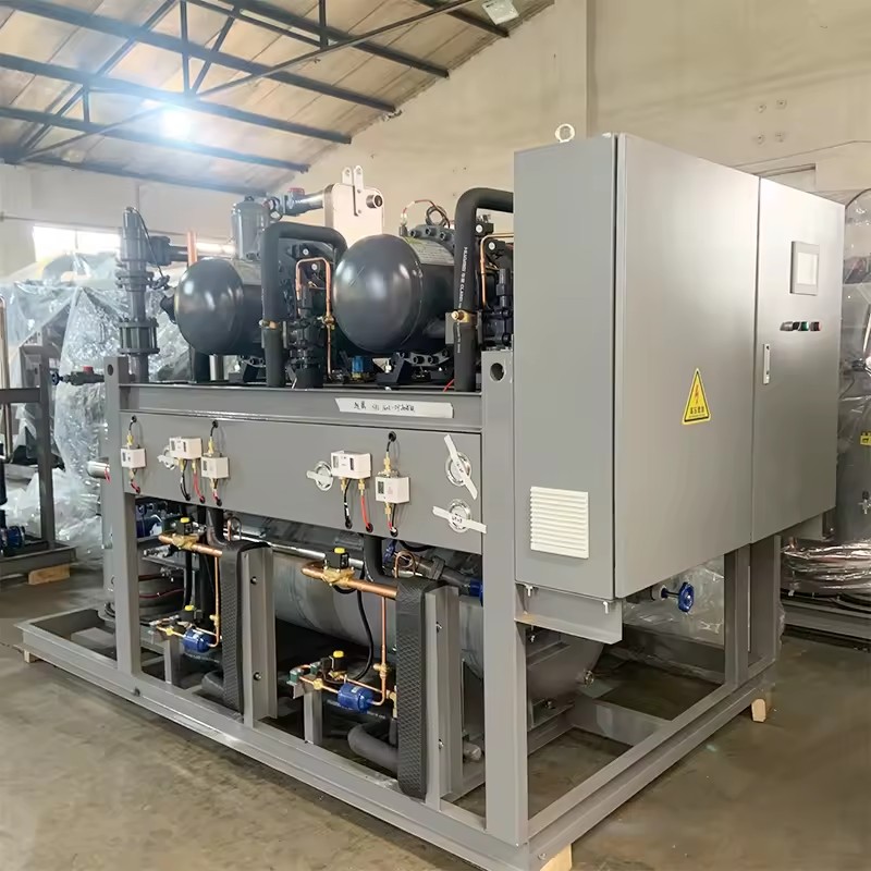 Custom Sustainable Low Noise High Performance Industrial Process Water Cooled Screw Chiller Cooling Equipment