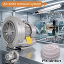 Uniform Airflow Aluminum Dry Cabinet Air Knife Drying Blower System Pump for Print Drying Glass Cleaning Dust Blow-Off (New)