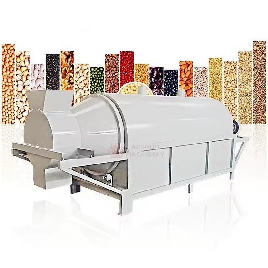Household Drum Dryer Coffee Cocoa Beans Soybeans Nut Rotary Drum Dryer Walnut Peanut Flower Seeds Drying Machine