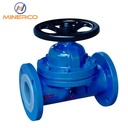 Industrial Manual Flange Fluid Control Diaphragm Valve CE API ISO Certified DN15-DN300 for Mining Metallurgy Process