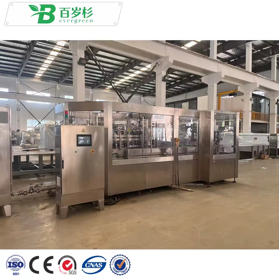 BS-Automatic Mineral Water Purified Water Bottling Machinery Bottle Washing Filling Machine Capping Labelling Packaging Machine