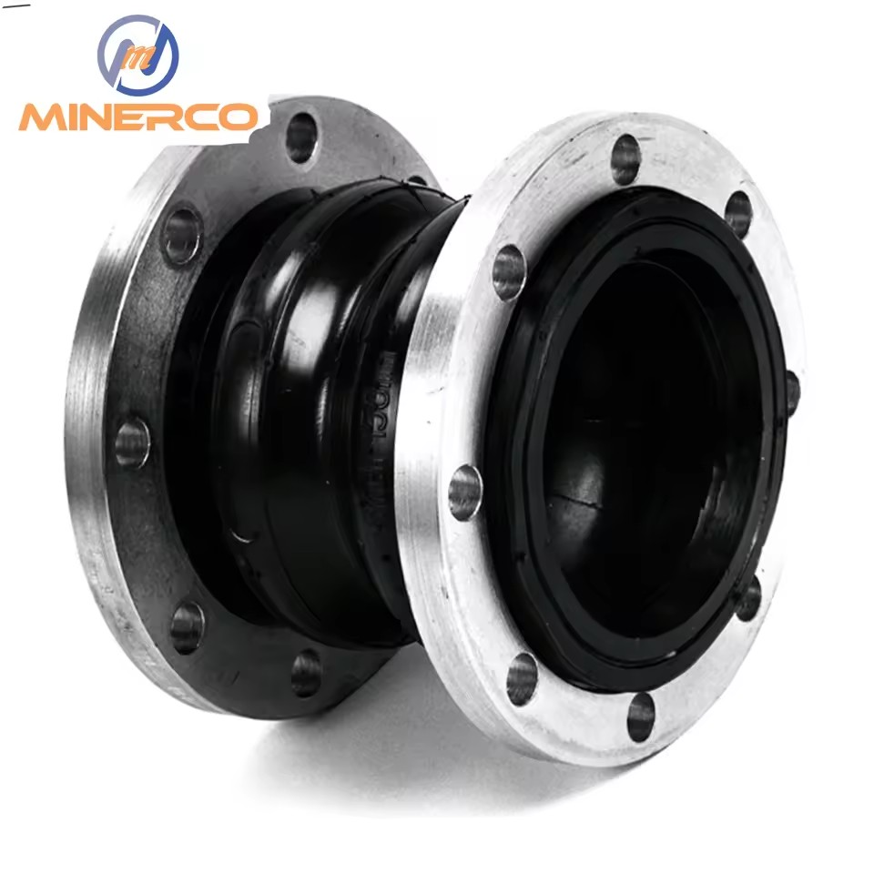 High Pressure EPDM Rubber Expansion Joint with Flange Connectivity Double Sphere Shape for Water Supply Drainage Systems