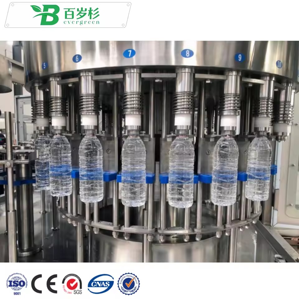 BS-High Capacity Full Automatic 3 in 1 Mineral Water Filling Machine Equipment Pure Water Filling Packaging Machine