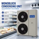 All in One Monoblock Cooling System for Small Cold Storage Room Food Preservation and Retail Use