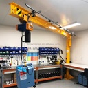Industrial 1-5 Ton Jib Crane with 10m Lifting Height Chain Hoist Floor Mounted Column Crane for Workshop Price
