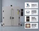 Industrial Tray Dryer Curing Oven Air Dryer Hot Air Circulation Oven Electric Heating Stainless Steel Energy Saving Automatic