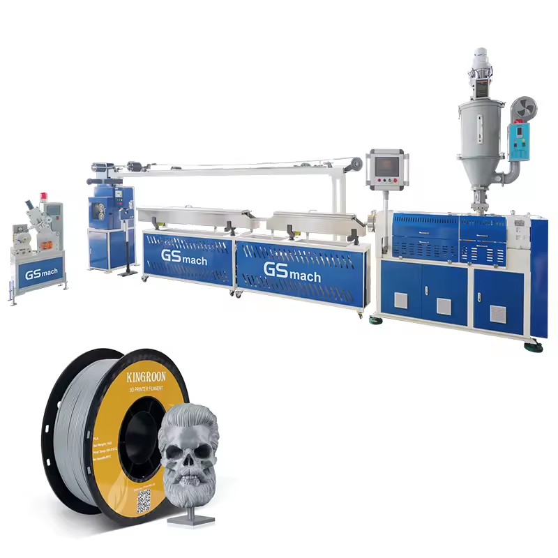 1.75mm Single Screw 3D Filament Extruder PLA PET 20-30kg/h Filament Extruder Machine