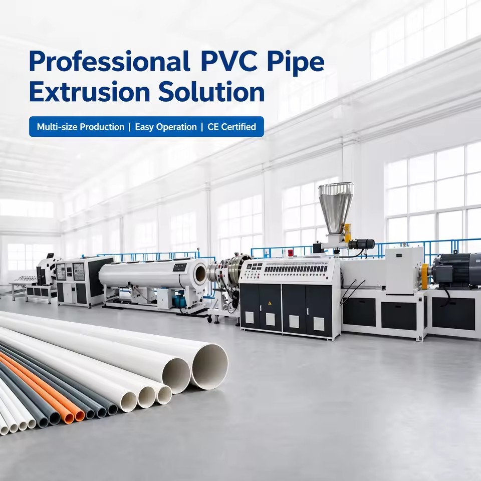 Virgin Raw Material PVC Pipe Extrusion Line UPVC Water Supply Pipe Extrusion Line School Water Supply PVC Tube Production Line