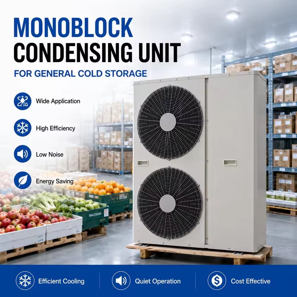 Monoblock Condensing Unit for Walk in Cold Room Frozen Food Storage and Commercial Refrigeration
