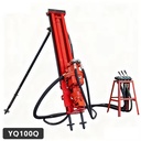 YQ Portable Electric-Powered Pneumatic DTH Drill Rig 30m Deep Well Rock Drilling Equipment Slope Protection Mining Easy Operate