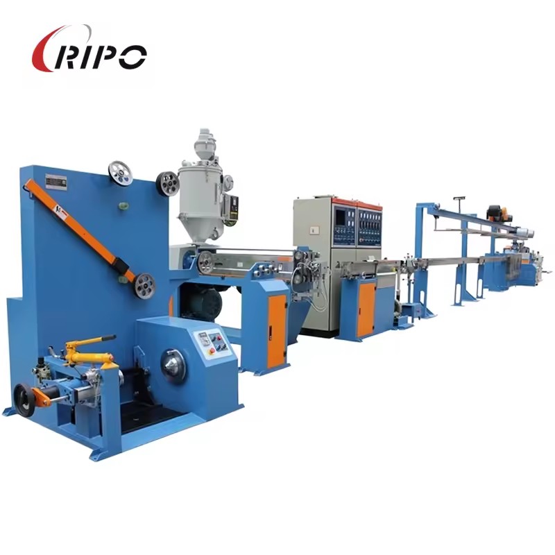 RIPO 60mm PVC/XLPE Wire Insulation Extrusion Machine for Cable Production