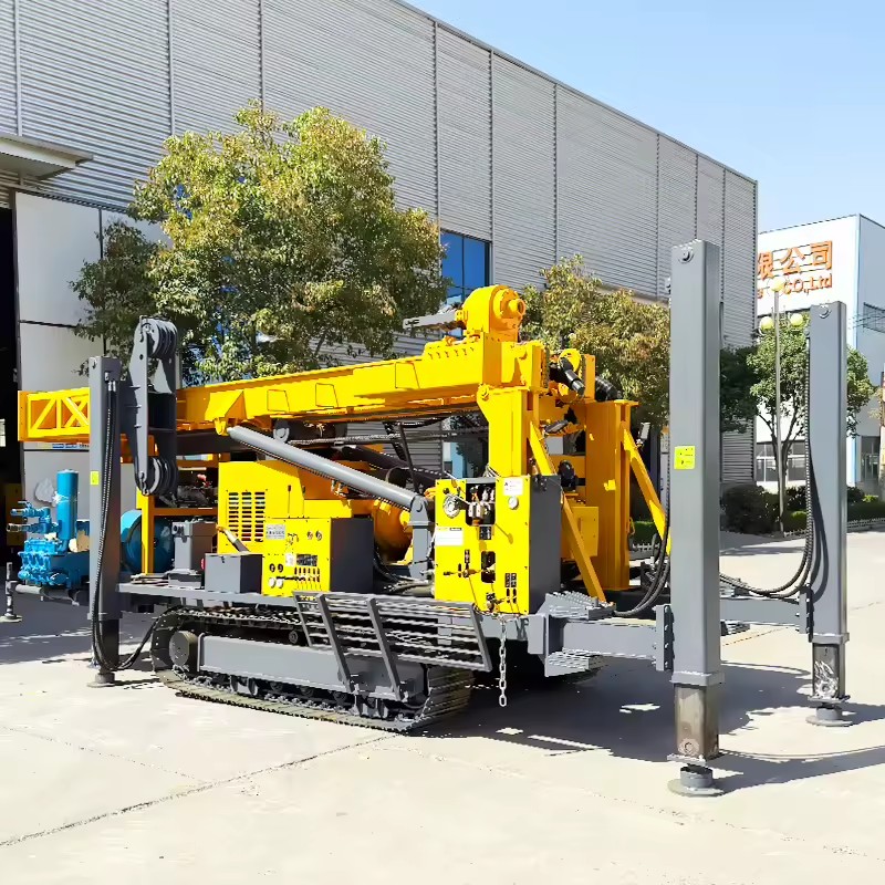 High Power Drilling Rig 1000m Mining Gold Drill Full Hydraulic Crawler Mounted Surface Core Drilling Rig
