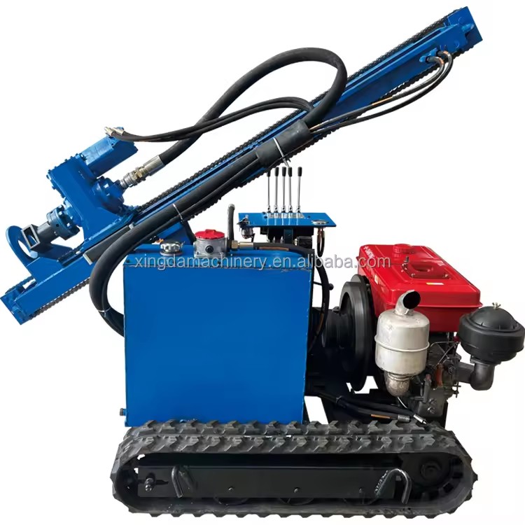Cost-effective Portable Pneumatic DTH Rock Blasting Hole Mine Drill Rig for Granite Quarry Mine