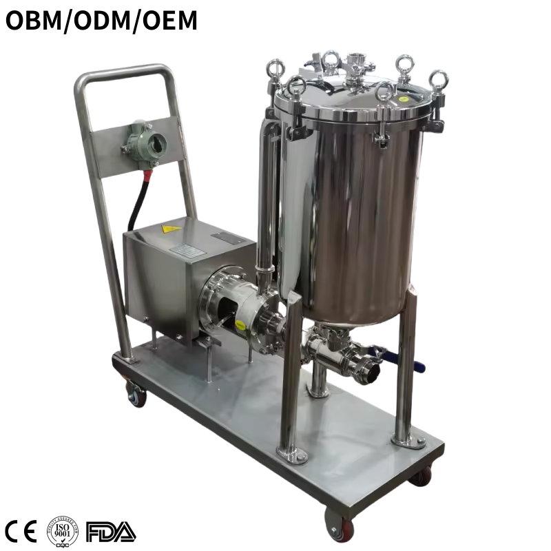 Automatic Small Single-Stage In-Line High Shear Homogenizer Tank Pump Static Mixer for Emulsifying Three-Stage Stator Chemicals