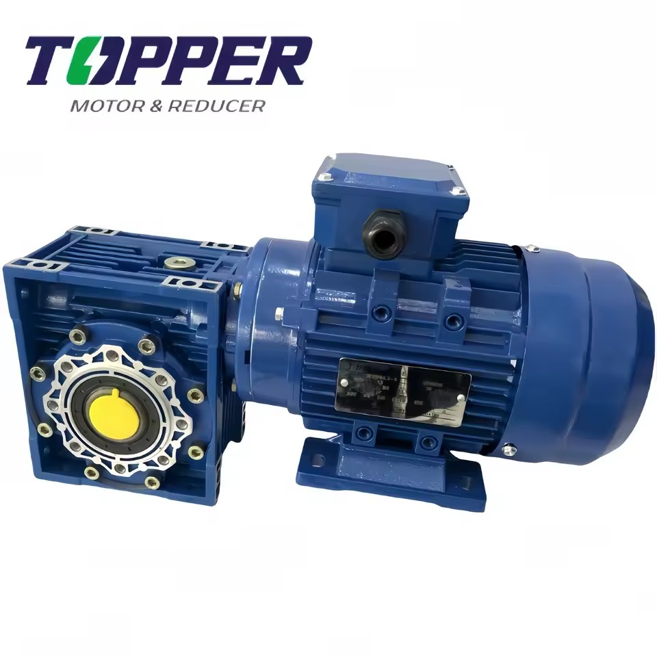 Adjustable Speed Reducers RV063 075 2HP 1.5KW AC Motor with Worm Gear for RV063 075 2HP 1.5KW AC Motor Worm Gear Reducer Small