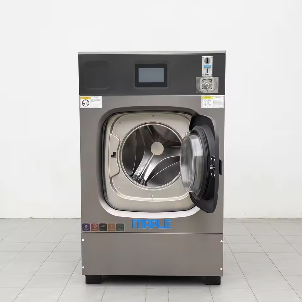 Industrial Commercial-Grade Fully Automatic Stainless Steel 20kg Dual-Purpose Washing Machine for Factories Hotels & Schools