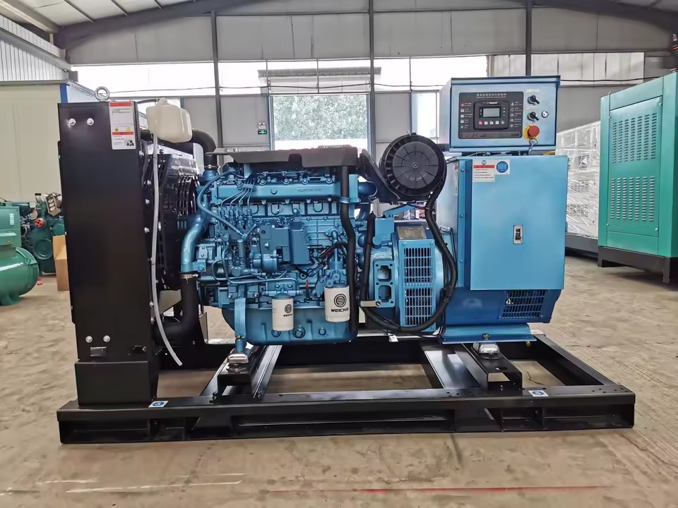 CE ROHS UKCA 50KW 62.5kVA Diesel Generator Set Auto Start ATS 50/60Hz Three-Phase 110V/220V/380V Water Open Frame 1800 RPM