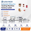 Electric Automatic PLC Controlled Sauce Jam Condiment Bottle Washing Filling Capping Production Line Easy Operation 1 Year