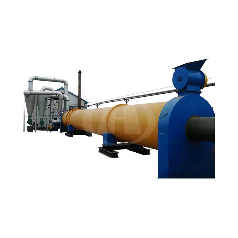 Energy Saving Rotary Drying Equipment 15 Ton Lime Stone Brown Coal Dryer with PLC & Gear