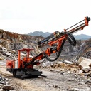Full Hydraulic Blasthole Drill Rig High Efficiency DTH System Mining Operation