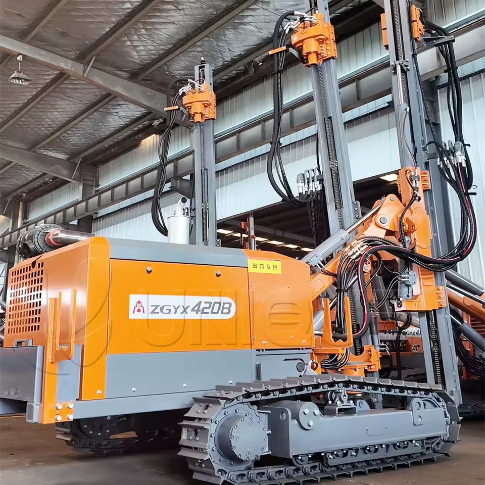 21m Hydraulic DTH Drilling Borehole Drilling Rig Mining Drilling Rig with Air Compressor