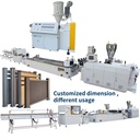 Automatic Twin Screw WPC/PE Wood Plastic Outdoor Wall Panel Co-extrusion Production Line with 38CrMoALA Bearing