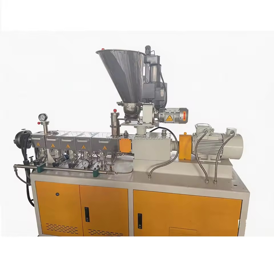 Customize Lab-Scale PVC HDPE Extruder for Wire Production High Automation for PLC Control Experiment Equipment 1 Year