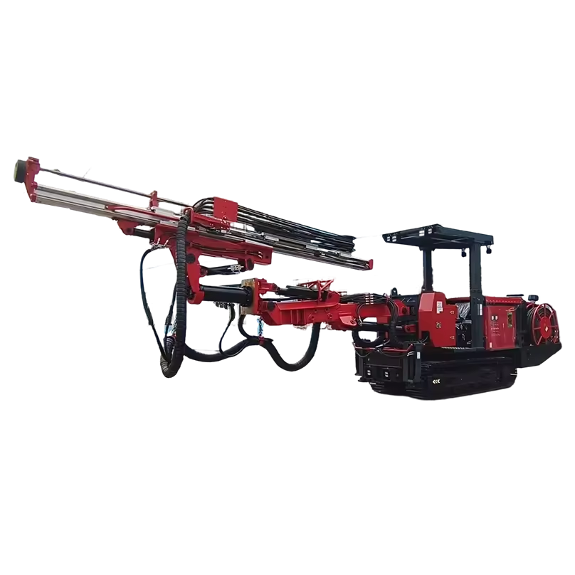 Industrial Mining Rotary Drilling Rig Rock Drill Machine Diesel-Powered Pump Gear for Narrow Lane Underground Operation Max 20m